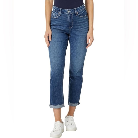PAIGE High rise Brigitte raw hem in Whatever Distressed size 28. - Picture 1 of 14